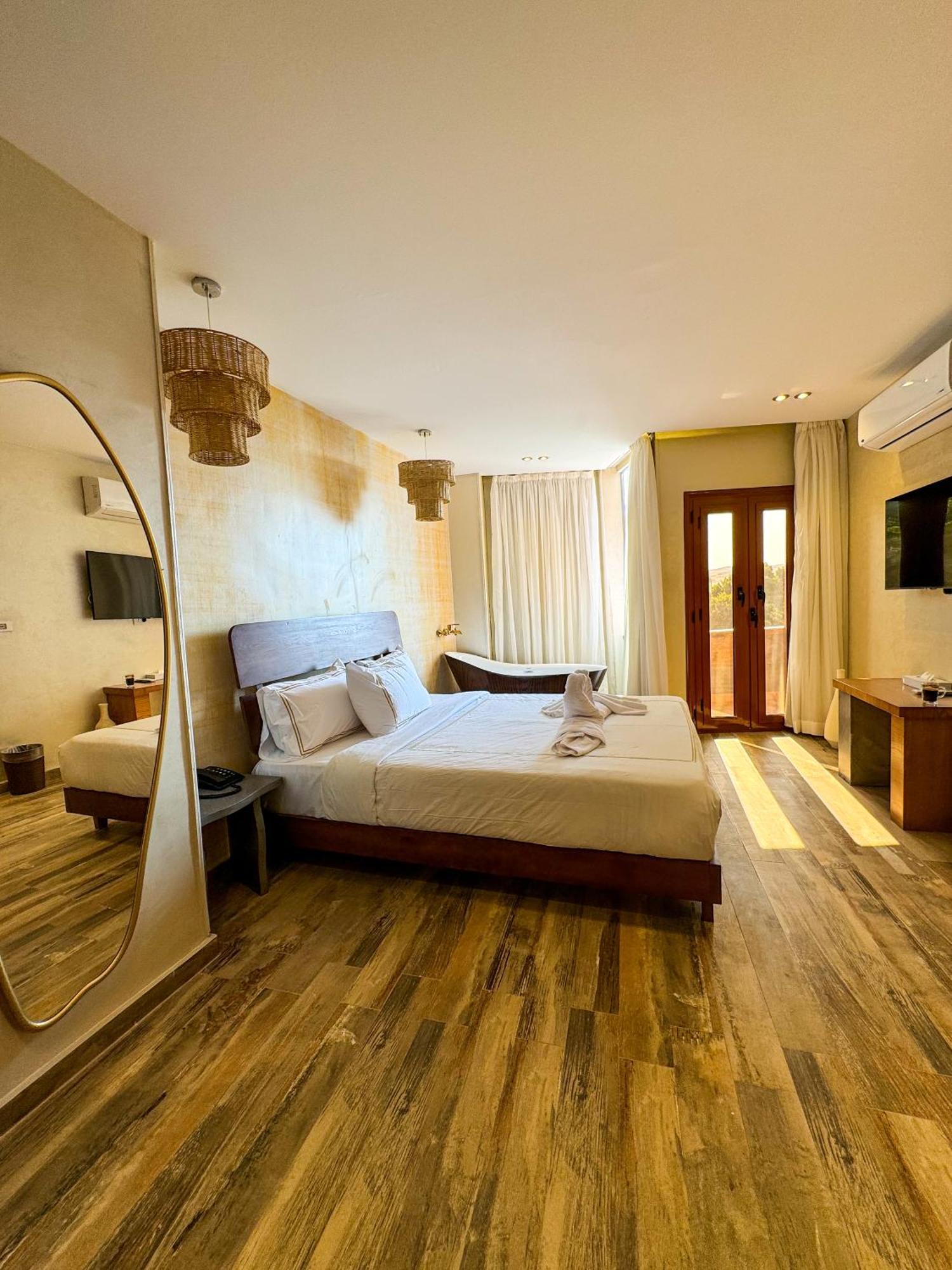 Almas Pyramids View Hotel Kafrat al Jabal Екстер'єр фото